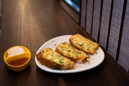 garlic bread with herbs butter parmesan
